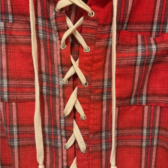 POL Oversized Lace Up Tunic - Picture 2 of 7